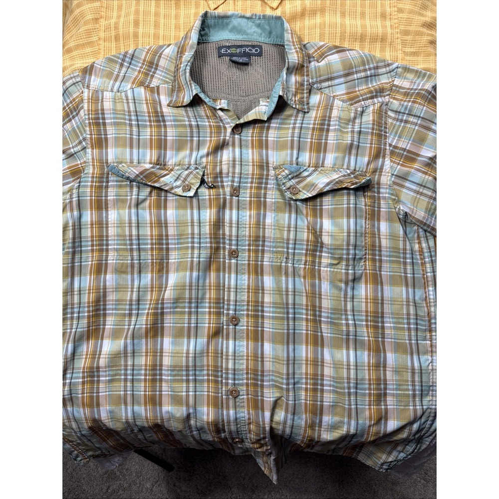 ExOfficio Men's Bundle 3 Pack of Large Vented Hiking Mesh Outdoor S/S Shirts GUC - Picture 9 of 16